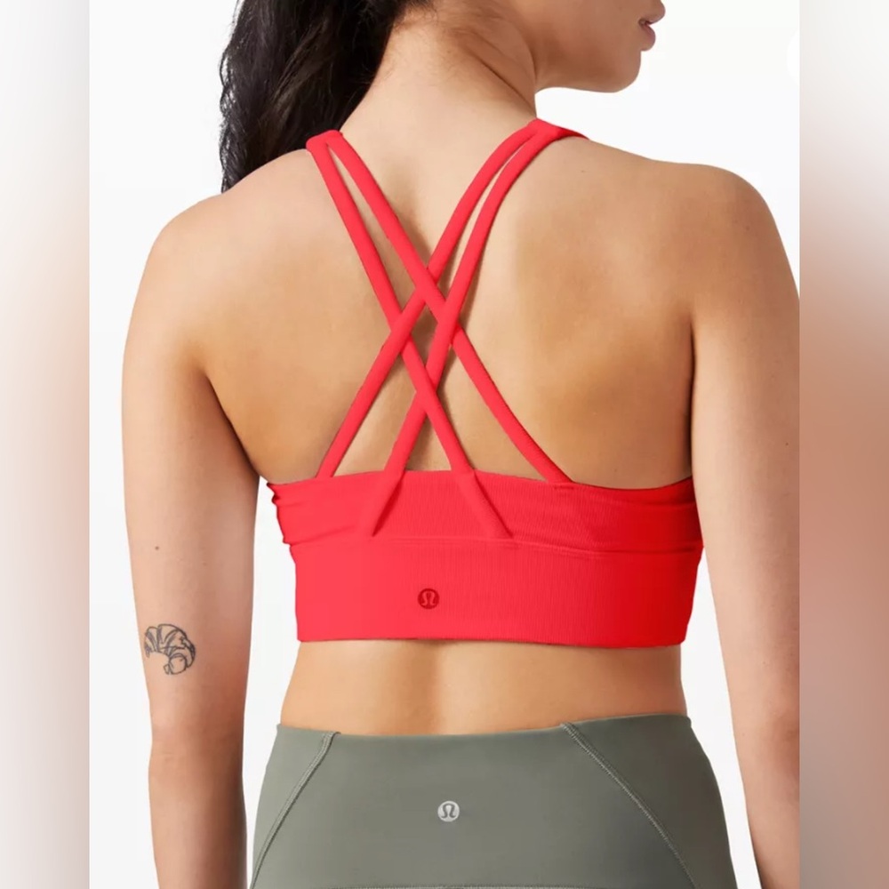 SOLD NWT Energy Longline High Neck Zip Bra Medium Support - Picture 3 of 3